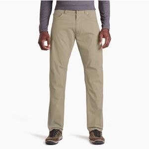 Kuhl Revolvr Rogue Pants Men 34X30 Tan Vintage Patina Dye Hiking Lightweight